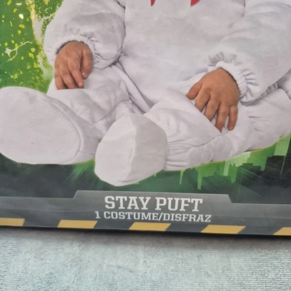 Ghostbusters Costume Infant 3-6 Months Stay Puft Marshmallow Man Infant NEW - Picture 3 of 6